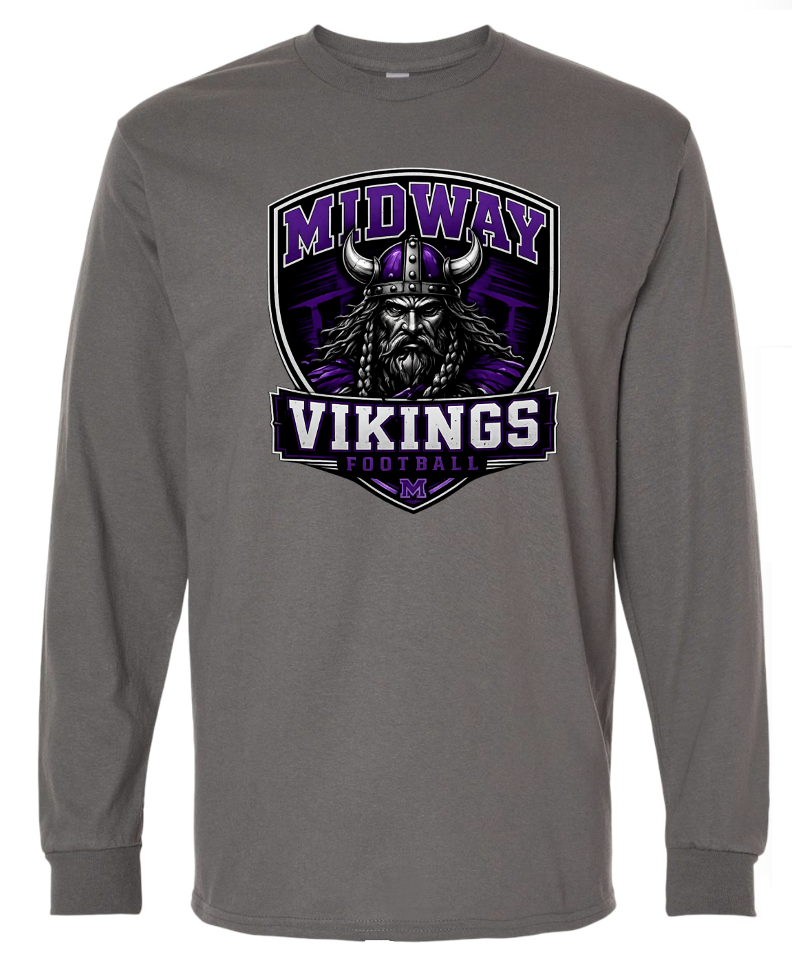 Long Sleeve - Charcoal - Shield