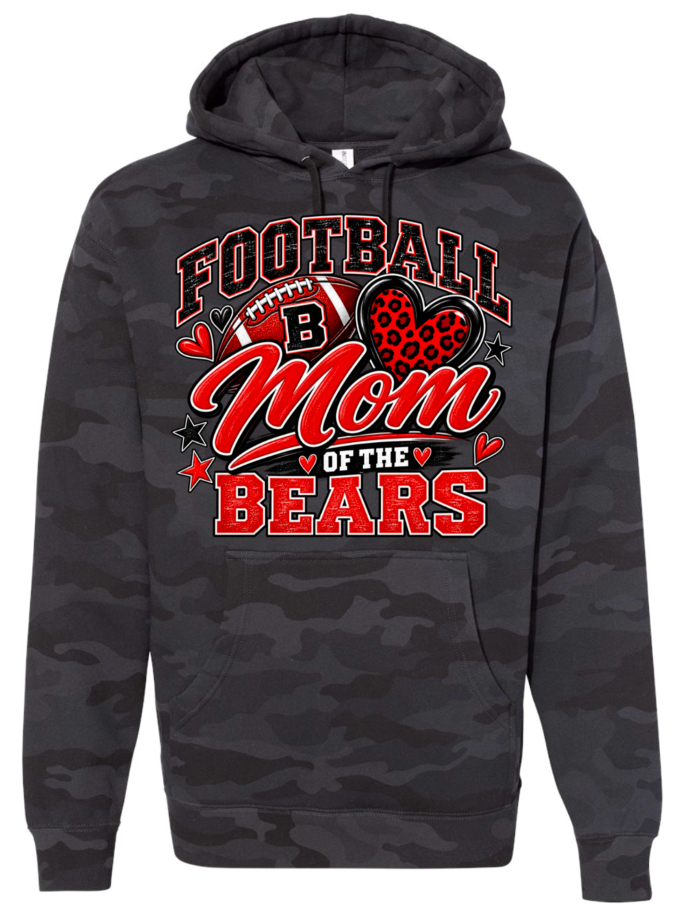 Hoodie - Black Camo - Mom of Bears
