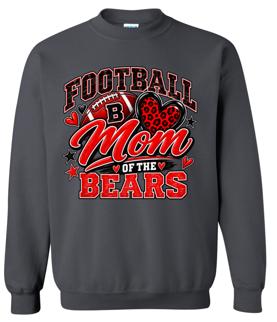 Crew Neck - Charcoal - Mom of Bears