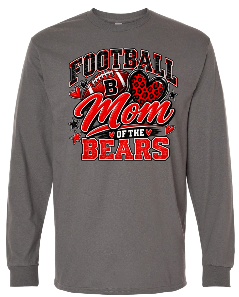 Long Sleeve - Charcoal - Mom of Bears