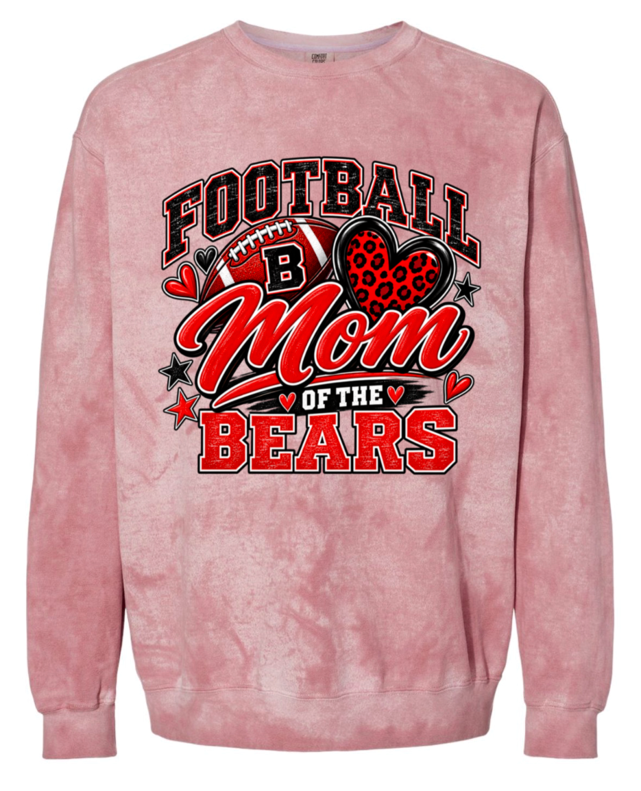 Crew Neck - Red Smoke - Mom of Bears