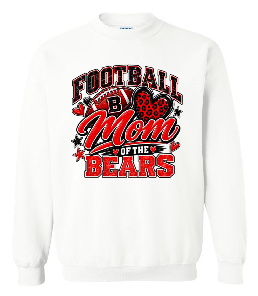 Crew Neck - White - Mom of Bears