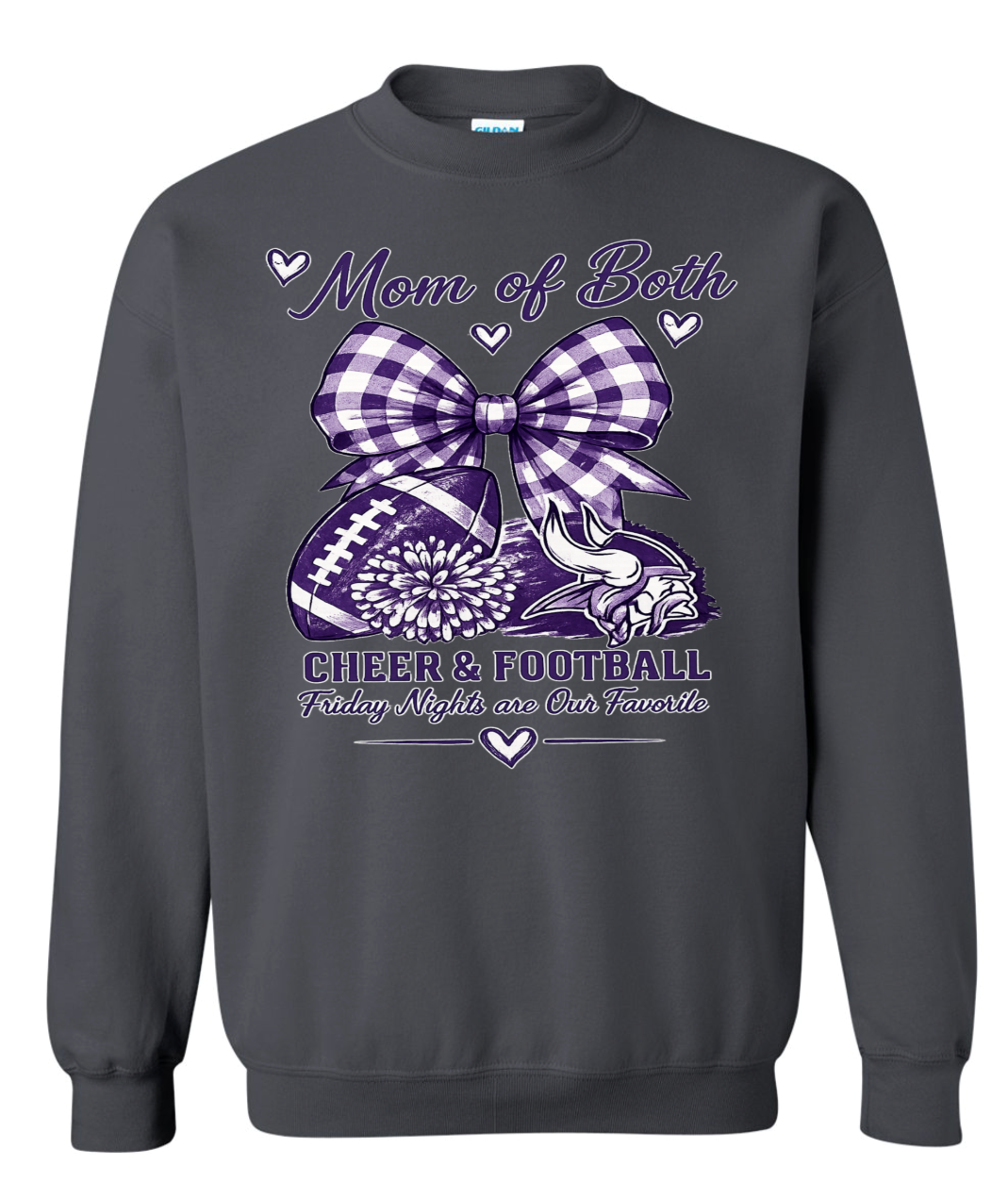 Crew Neck - Charcoal - Mom of Both