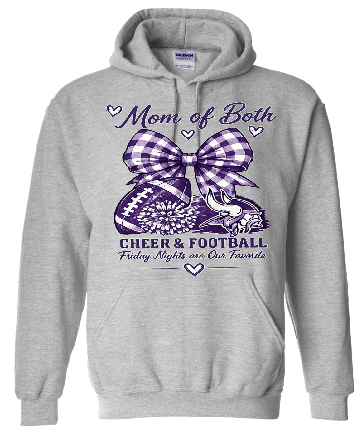 Hoodie - Sport Grey - Mom of Both