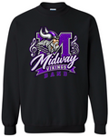 Crew Neck - Black - Music Notes