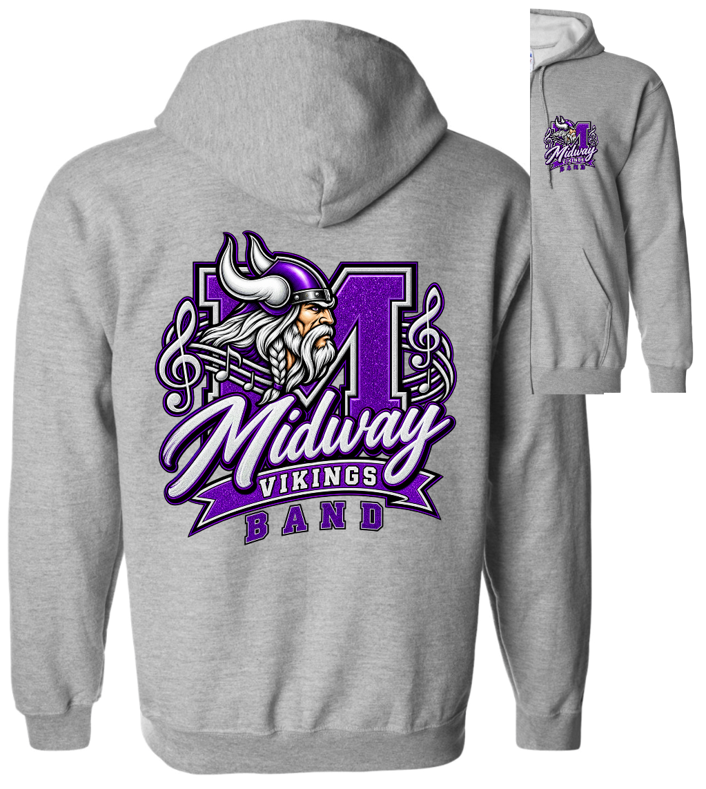 Zip-up Jacket - Sport Grey - Music Notes