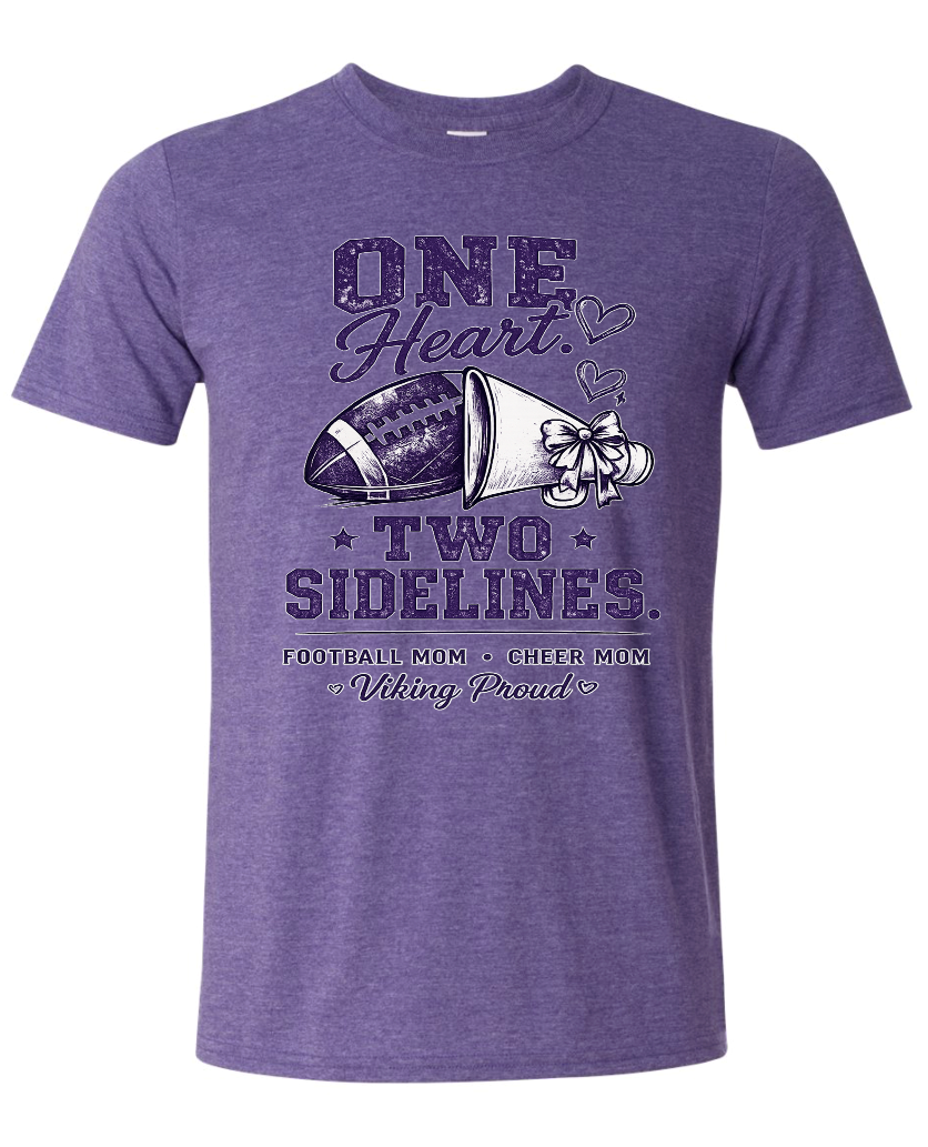 T-Shirt - Heather Purple - One Heart