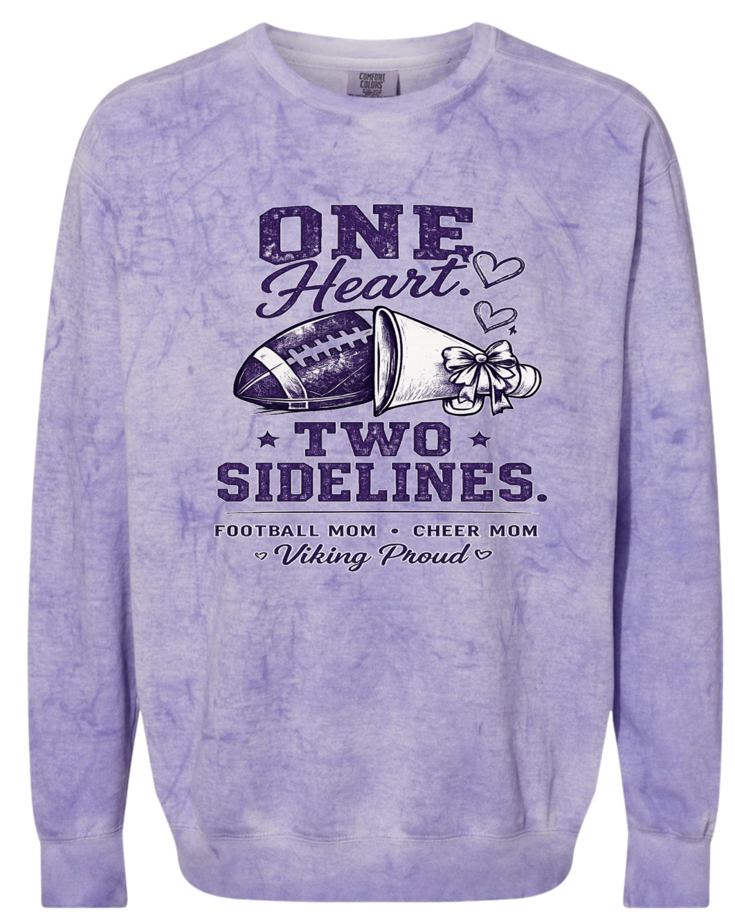 Crew Neck - Purple Smoke - One Heart