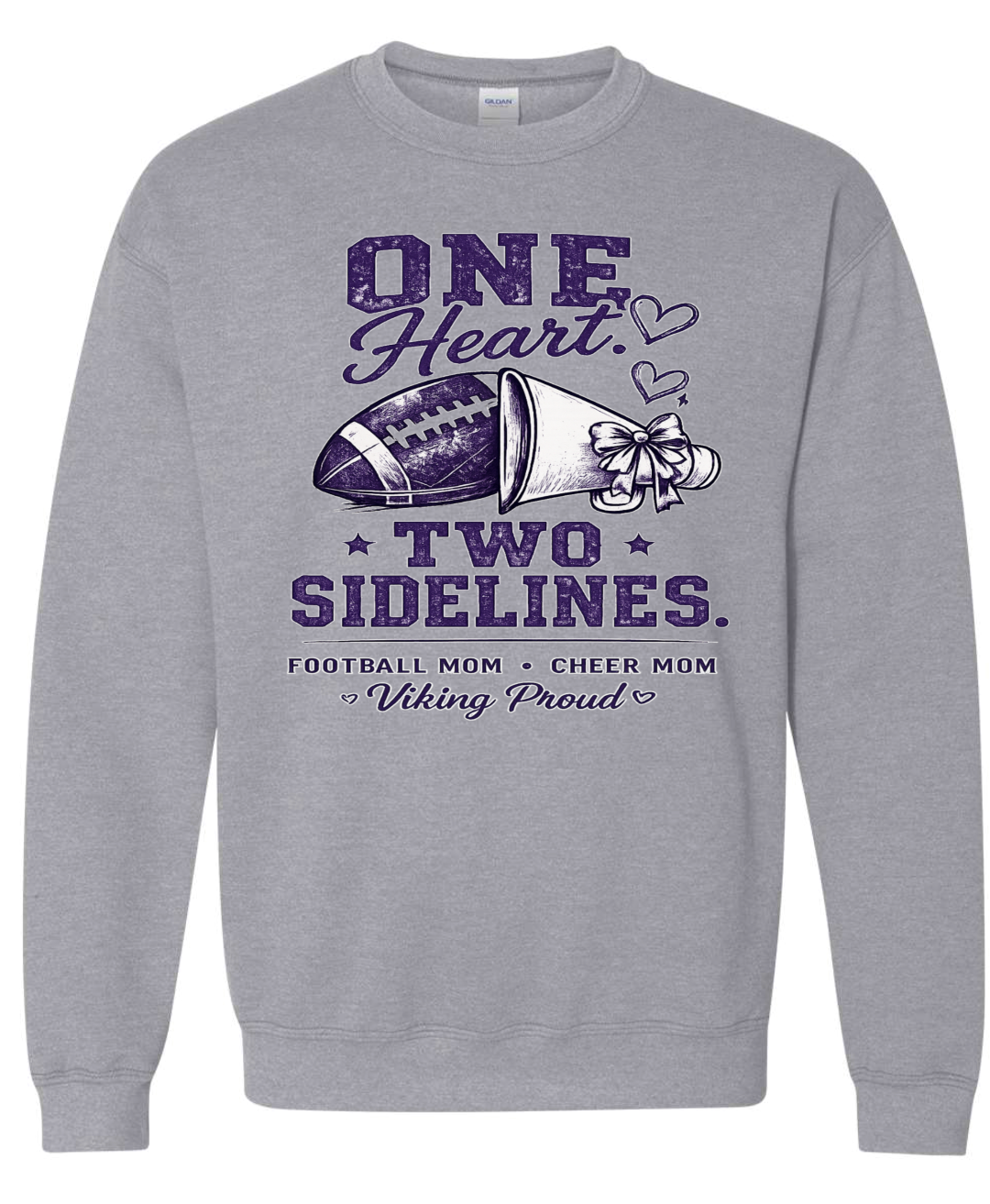 Crew Neck - Sport Grey - One Heart