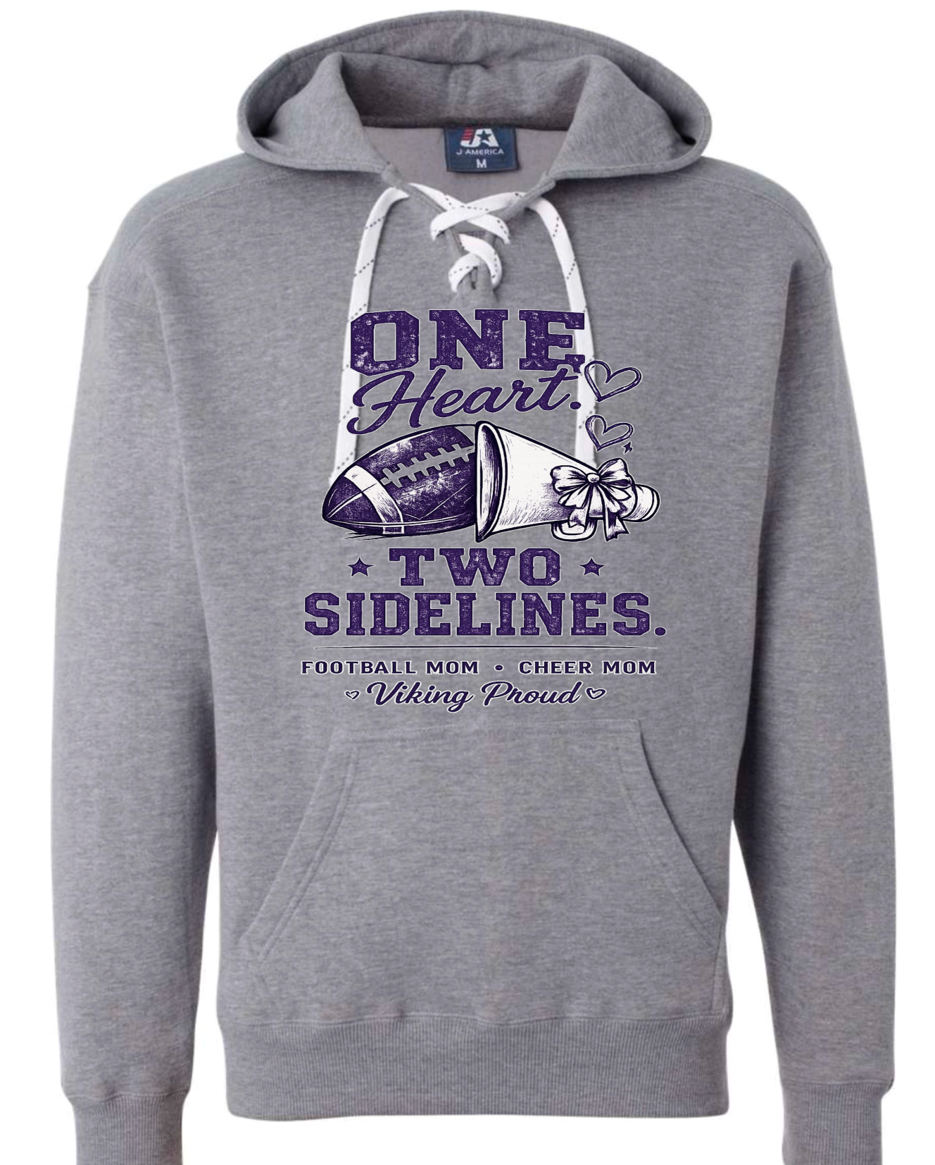 Hoodie lace - Sport Grey - One Heart