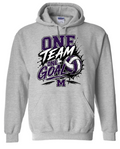 Hoodie - Sport Grey - One Team Volleyball