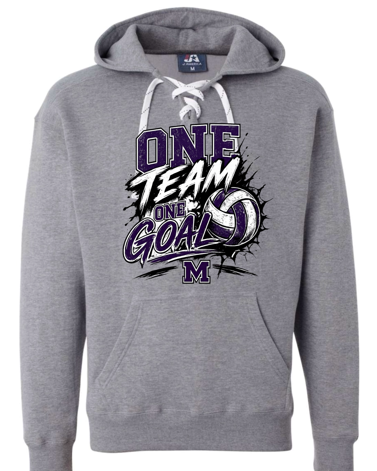 Hoodie lace - Sport Grey - One Team Voileyball