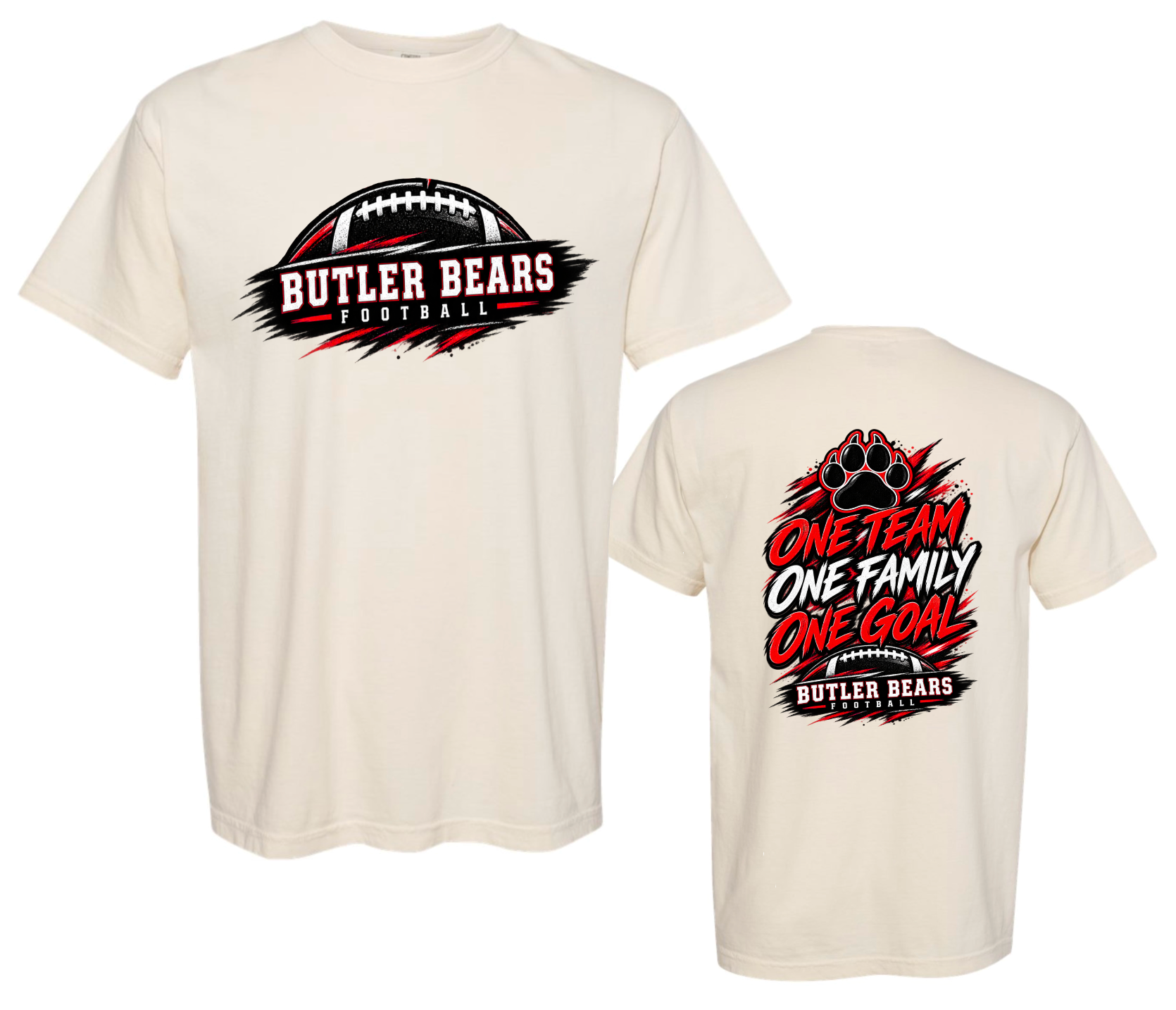 T-Shirt - Ivory - One Team Football