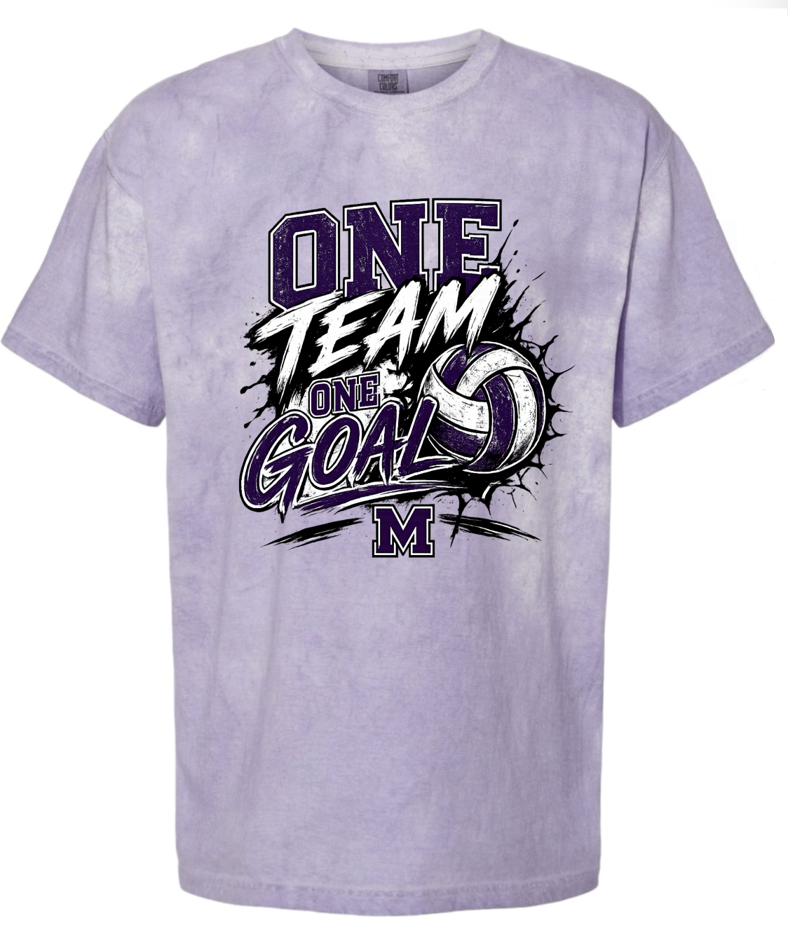 T-Shirt - Purple Smoke - One Team Volleyball