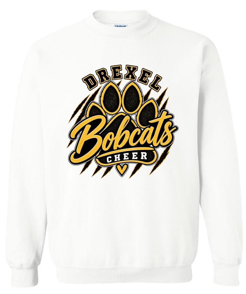 Crew Neck - White - Paw Print