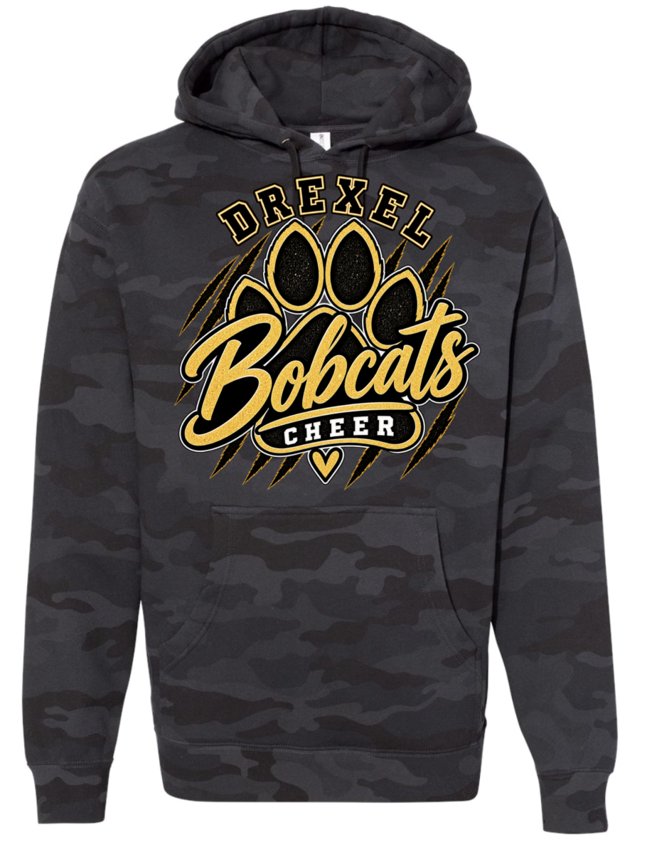 Hoodie - Black Camo - Paw Print