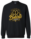 Crew Neck - Black - Paw Print