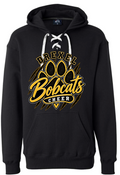 Hoodie lace - Black - Paw Print