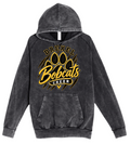 Hoodie - Charcoal Acid - Paw Print