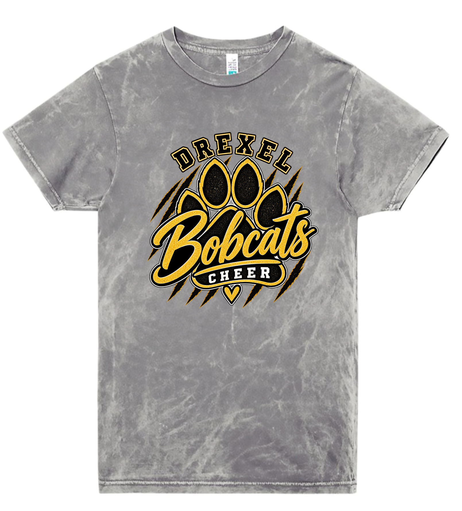 T-Shirt - Silver Acid - Paw Print