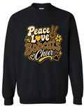 Crew Neck - Black - Peace Love Cheer