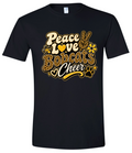 T-Shirt - Black - Peace Love Cheer