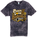 T-Shirt - Black Acid - Peace Love Cheer