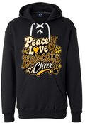 Hoodie lace - Black - Peace Love Cheer