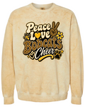 Crew Neck - Gold Smoke - Peace Love Cheer