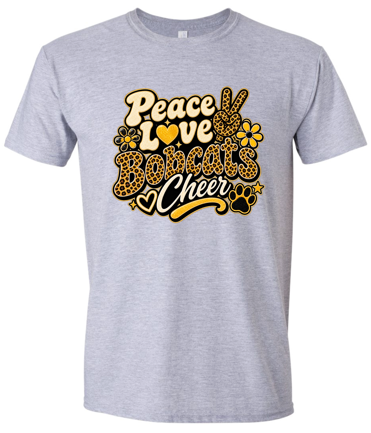 T-Shirt - Sport Grey - Peace Love Cheer