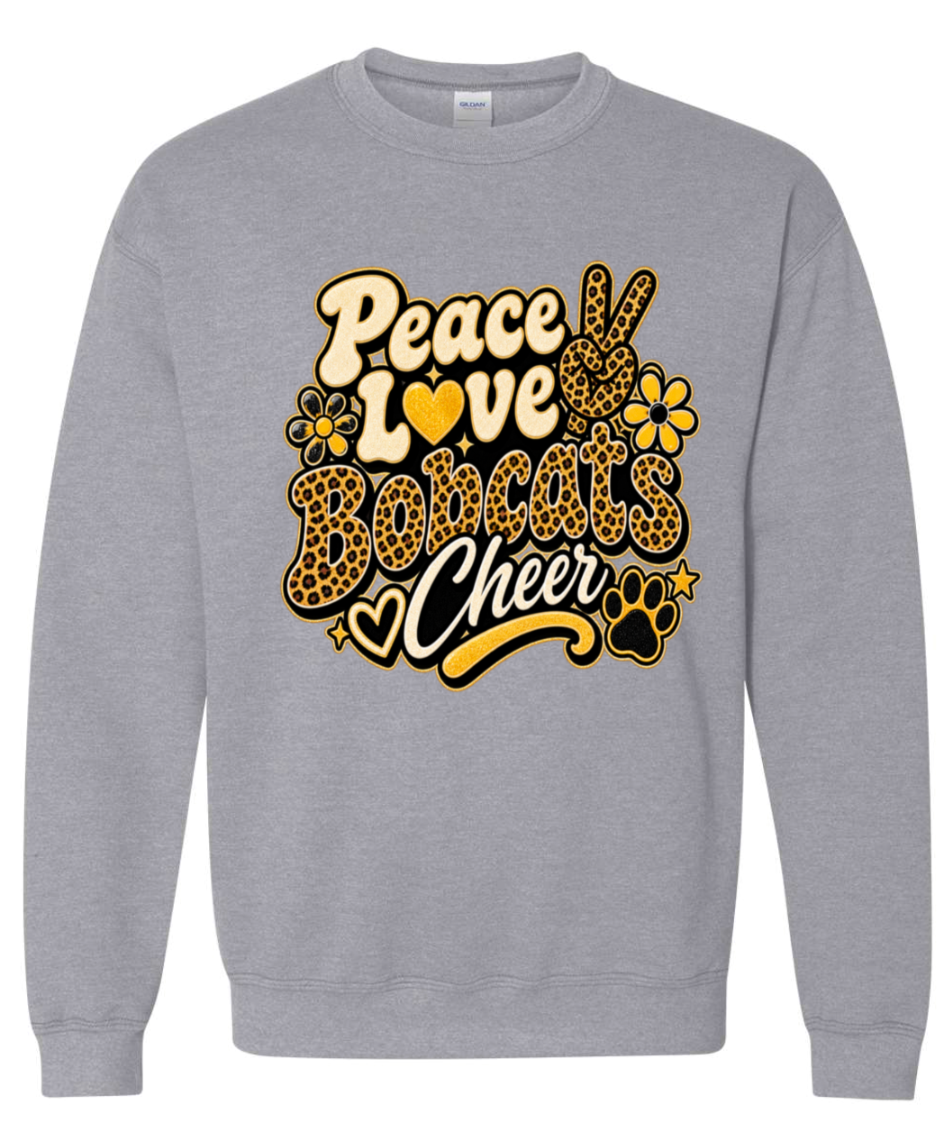Crew Neck - Sport Grey - Peace Love Cheer