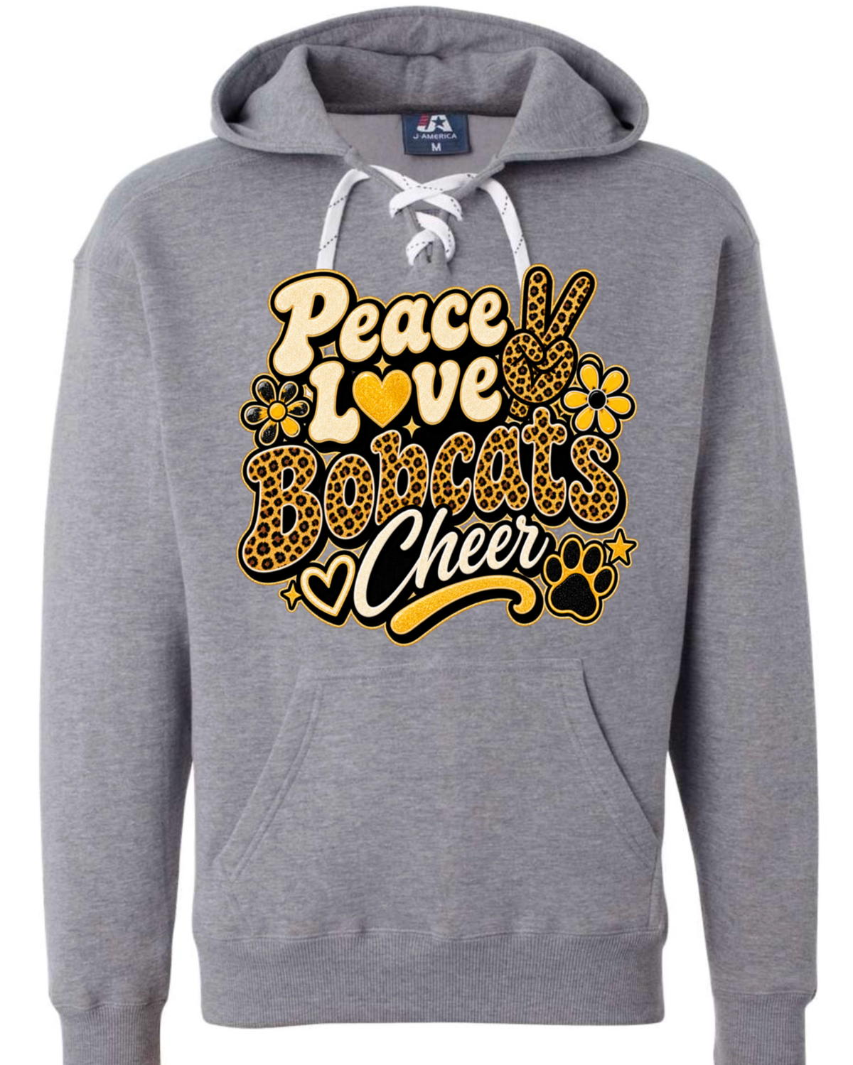 Hoodie lace - Sport Grey - Peace Love Cheer