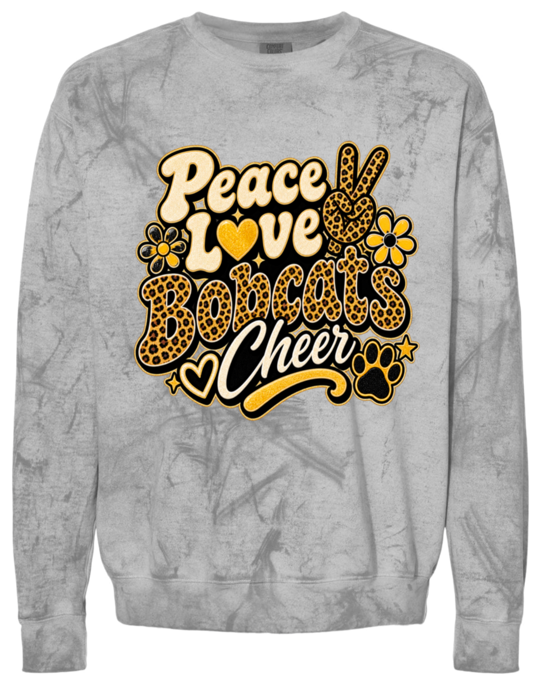 Crew Neck - Smoke - Peace Love Cheer