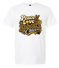 T-Shirt - White - Peace Love Cheer