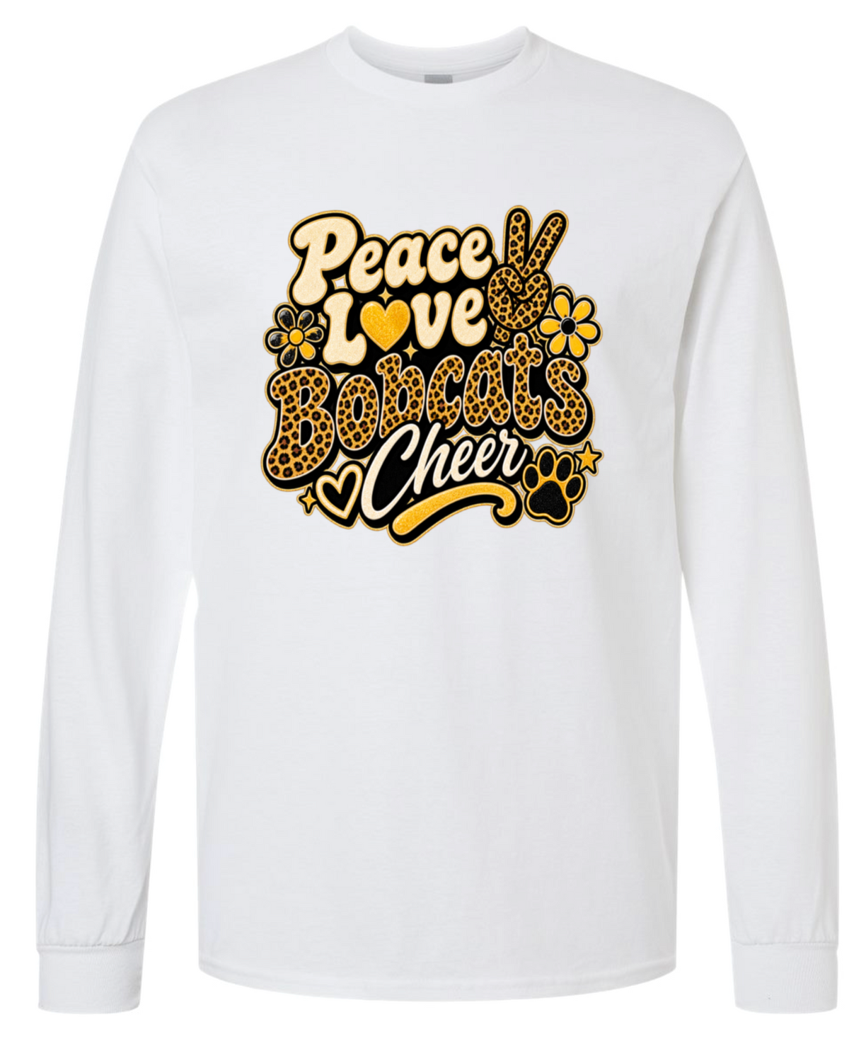 Long Sleeve - White - Peace Love Cheer