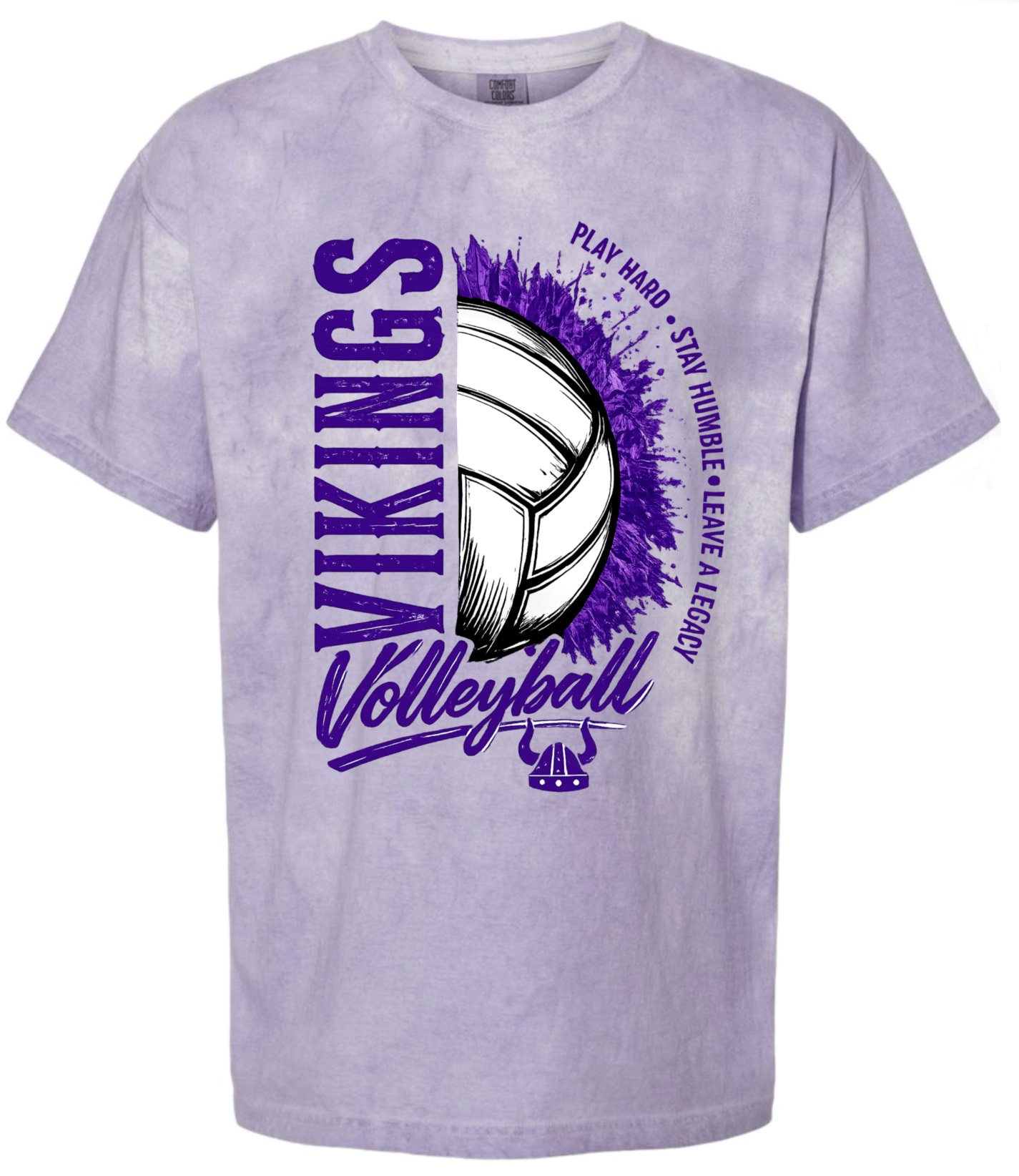 T-Shirt - Purple Smoke - Play Hard