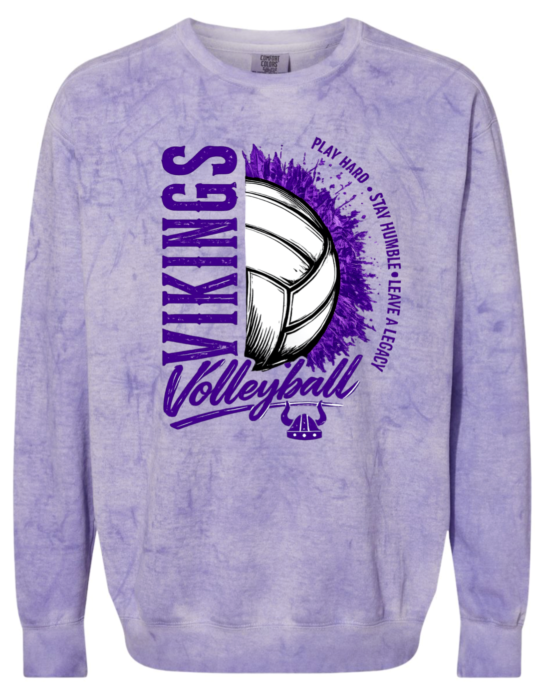 Crew Neck - Purple Smoke - Play Hard