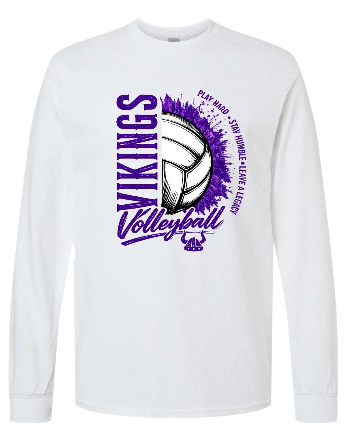 Long Sleeve - White - Play Hard