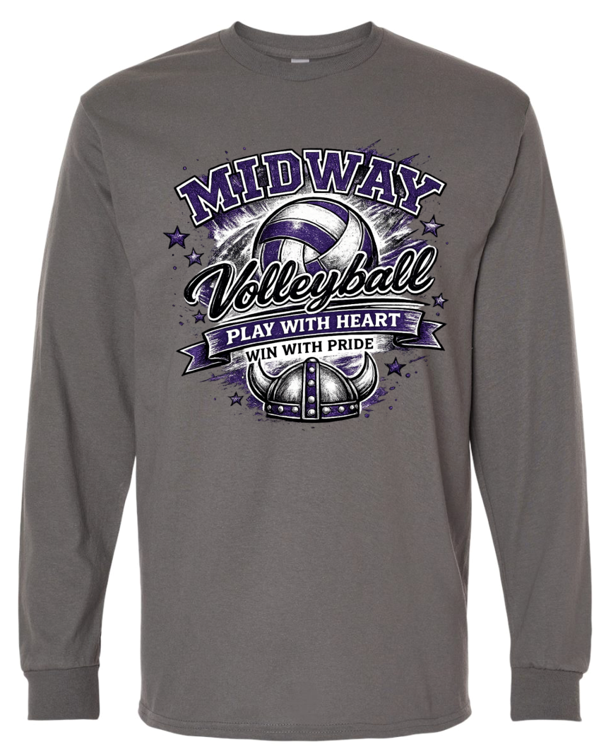 Long Sleeve - Charcoal - Play With Heart