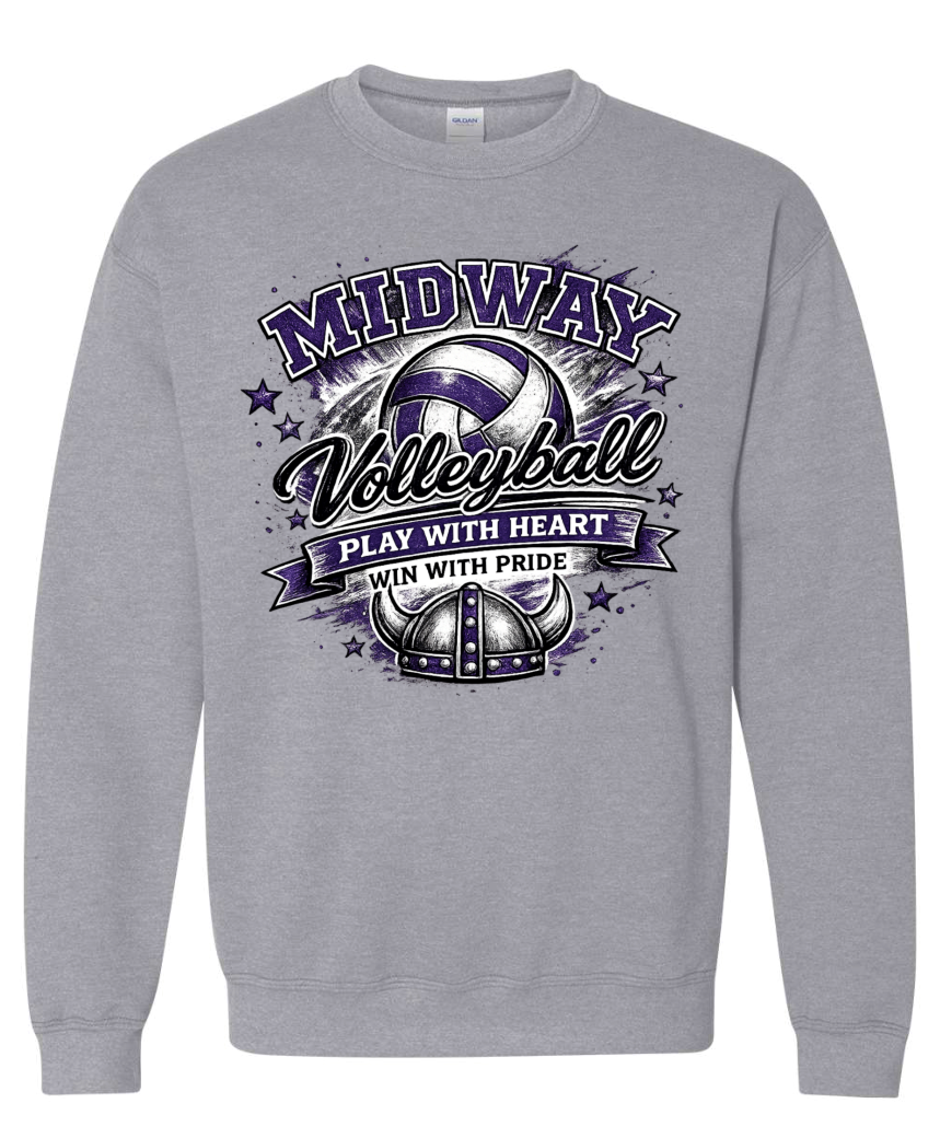 Crew Neck - Sport Grey - Play With Heart