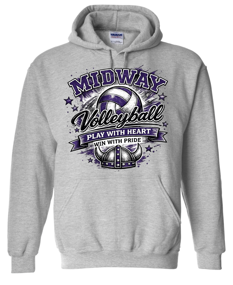 Hoodie - Sport Grey - Play With Heart
