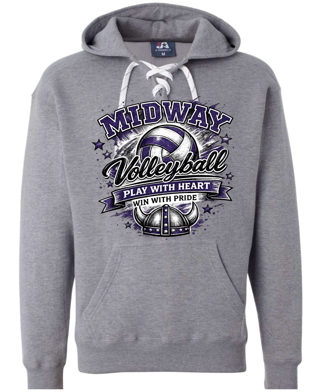 Hoodie lace - Sport Grey - Play With Heart