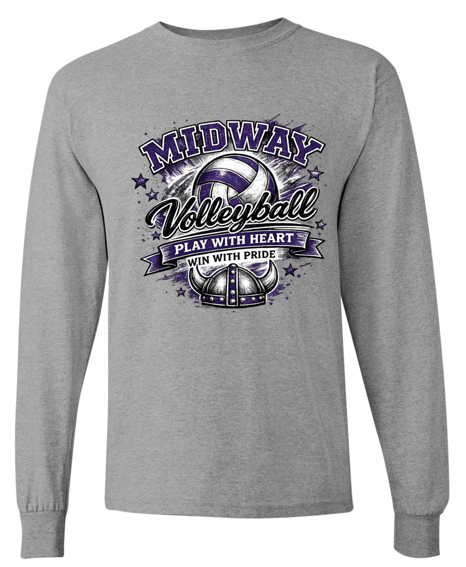 Long Sleeve - Sport Grey - Play With Heart