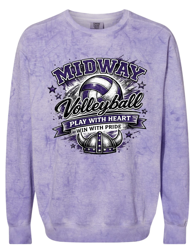 Crew Neck - Purple Smoke - Play With Heart