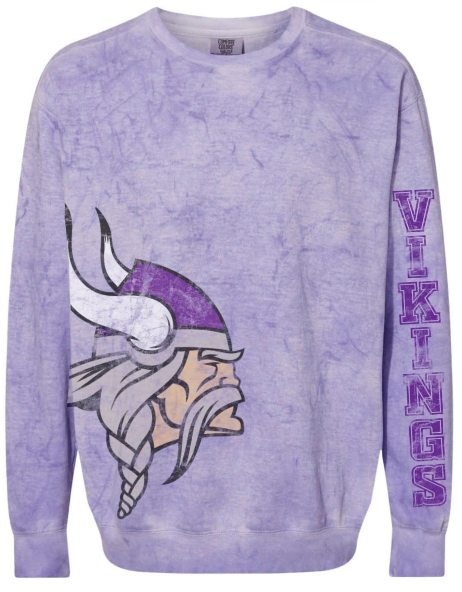 Crew Neck - Purple Smoke - Mascot Side