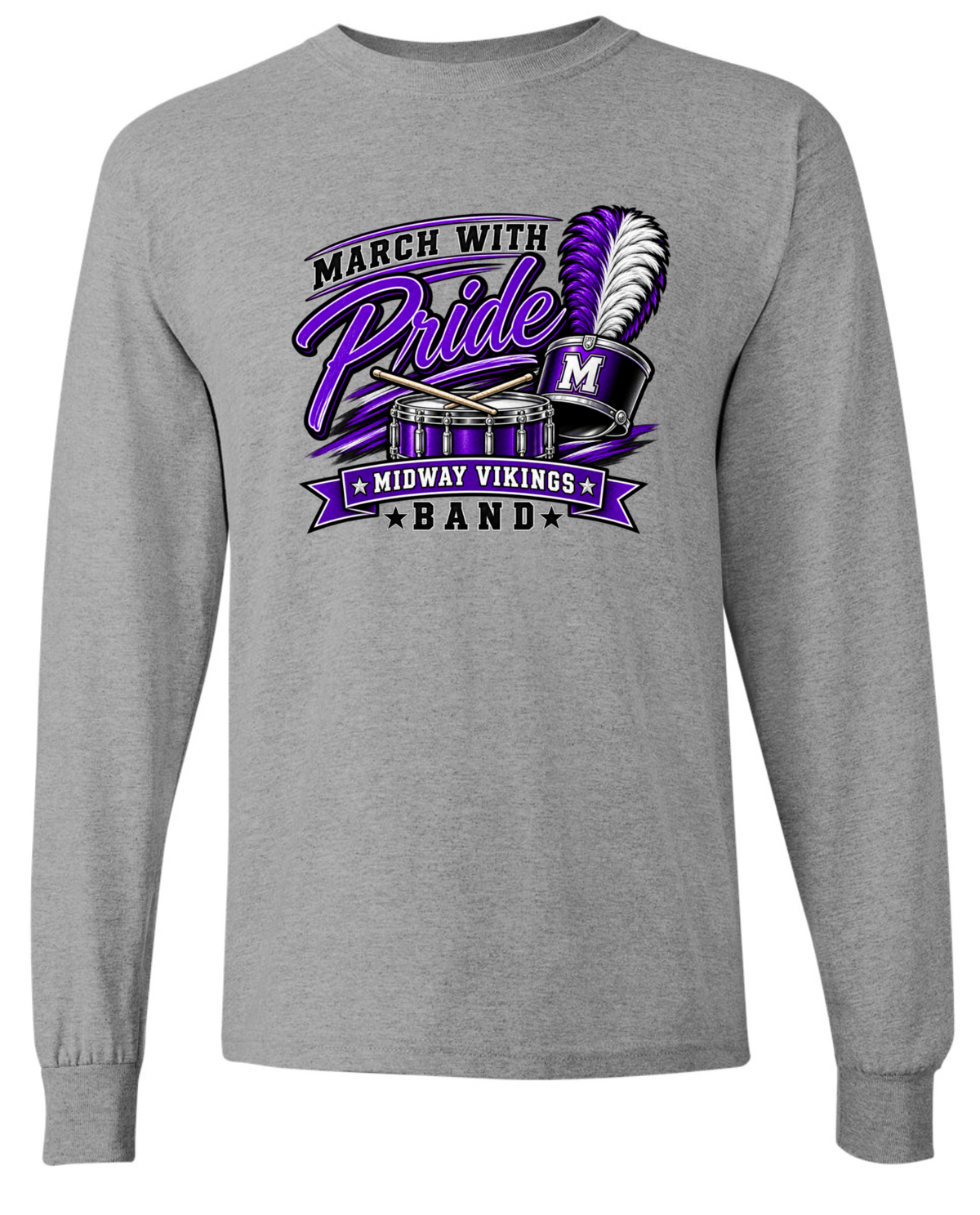 Long Sleeve - Sport Grey - March With Pride