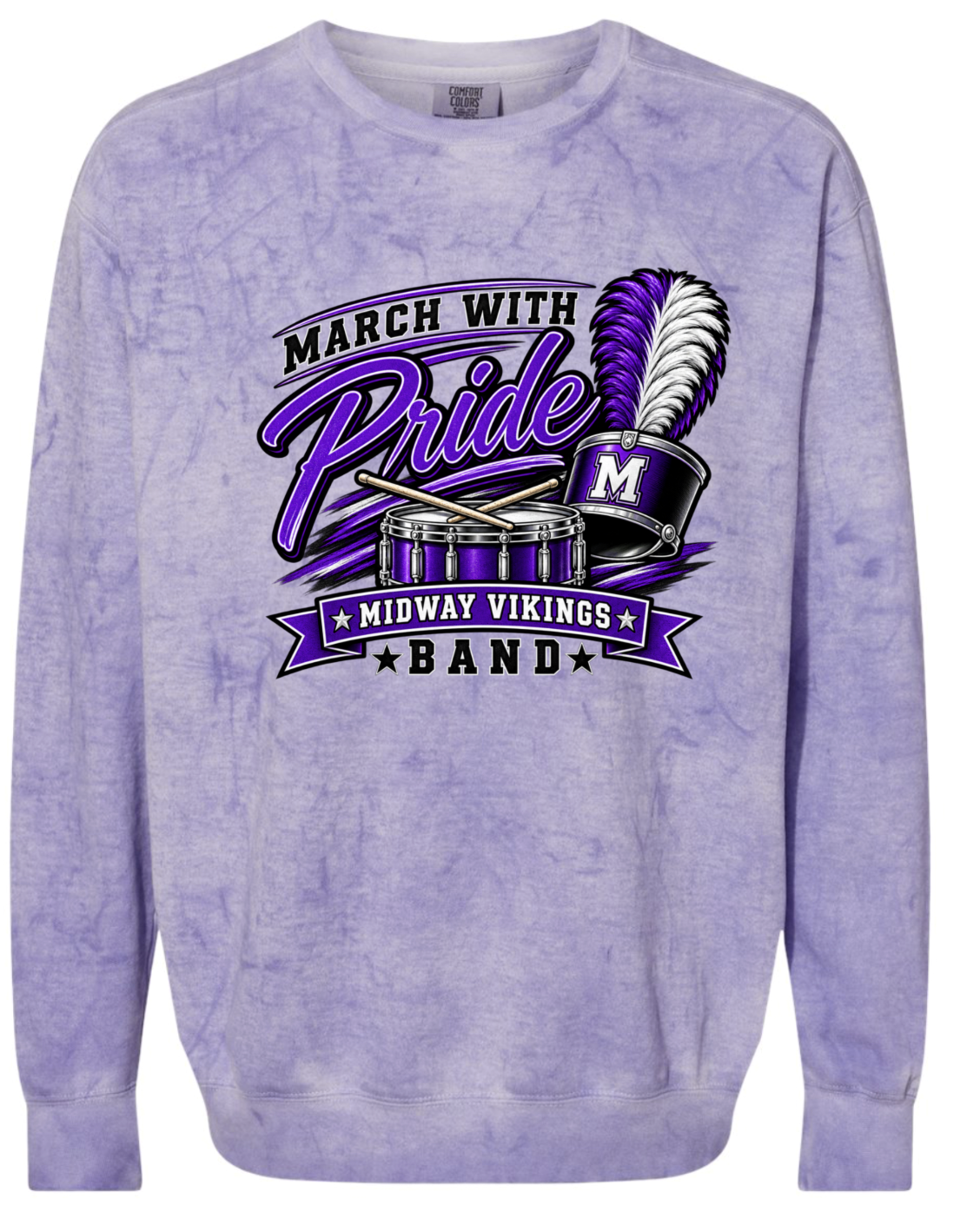 Crew Neck - Purple Smoke - March With Pride