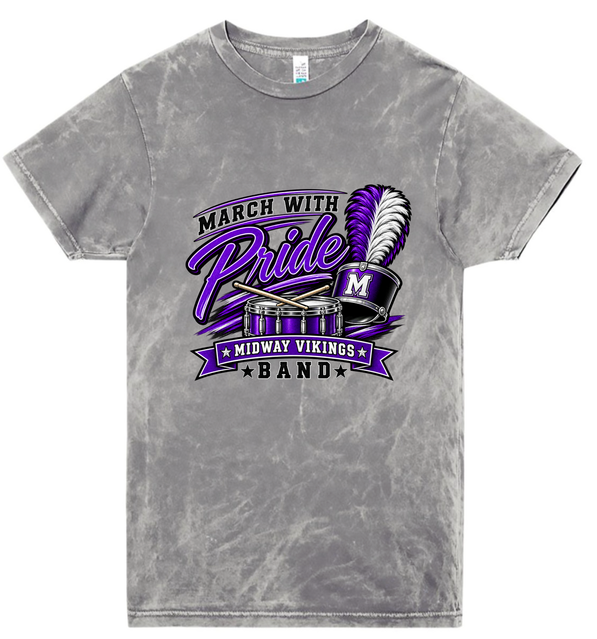 T-Shirt - Silver Acid - March With Pride