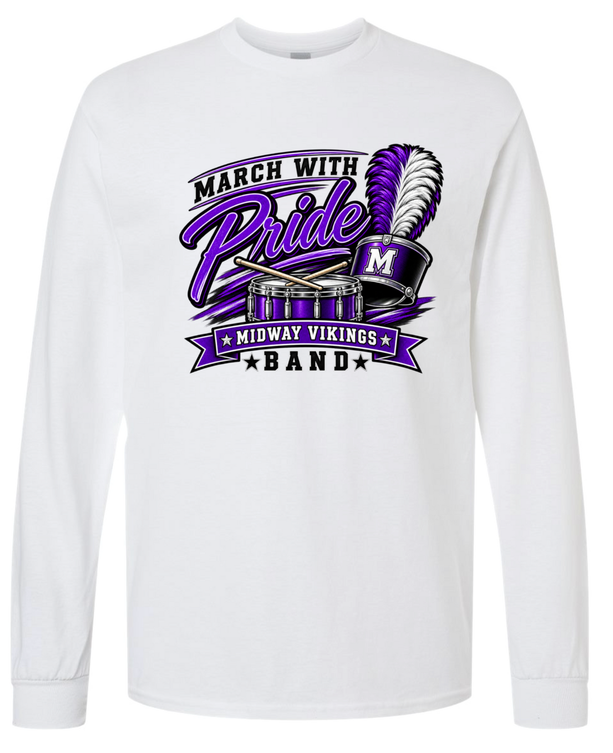 Long Sleeve - White - March With Pride