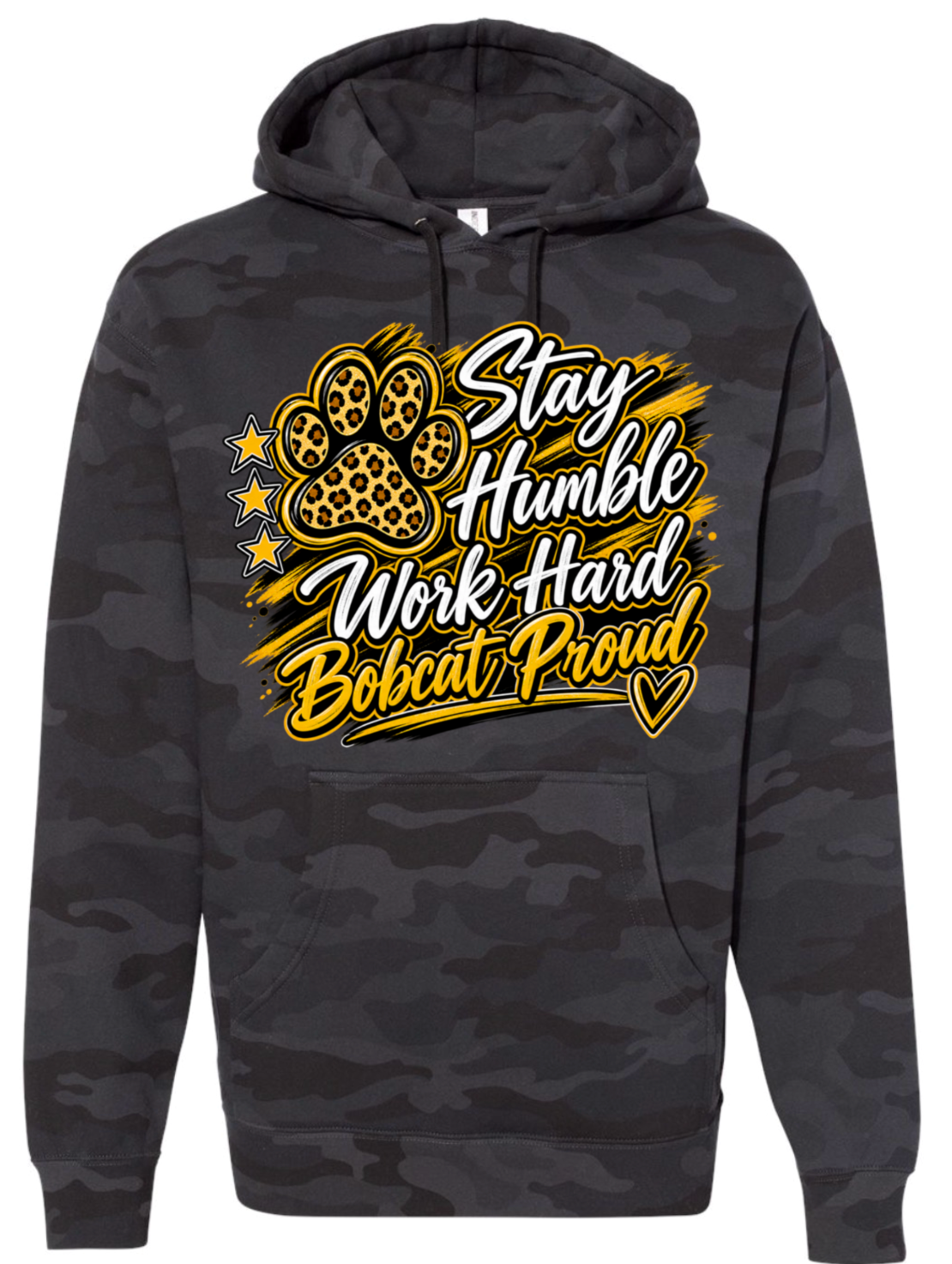 Hoodie - Black Camo - Proud